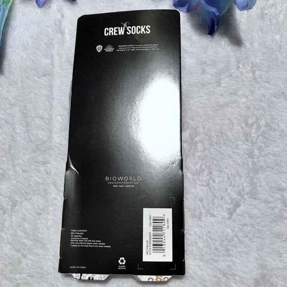 Bioworld Harry Potter New with Packaging 1 Pair Crew Men's Socks Size 8-12 - Picture 6 of 7